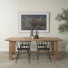 Mercana Stetson 84" Rectangular Natural Brown Wood Dining Table - Mercana Stetson 84" Rectangular Natural Brown Wood Dining Table