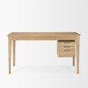 Mercana Tino Light Brown Oak Wood With 4 Drawers Desk