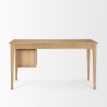 Mercana Tino Light Brown Oak Wood With 4 Drawers Desk 2