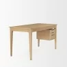 Mercana Tino Light Brown Oak Wood With 4 Drawers Desk 3 - Mercana Tino Light Brown Oak Wood With 4 Drawers Desk 3