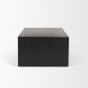 Mercana Tabor Natural Wood With Black Oak Waterfall Coffee Table Side