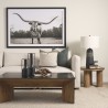 Mercana Tabor Natural Wood With Black Oak Waterfall Coffee Table