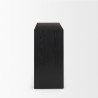 Mercana Tabor Natural Wood With Black Oak Waterfall Console Table Side