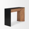 Mercana Tabor Natural Wood With Black Oak Waterfall Console Table 1