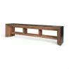 Mercana Tabor Natural Wood With Black Oak Waterwall Media Console - Mercana Tabor Natural Wood With Black Oak Waterwall Media Console