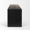 Mercana Tabor Natural Wood With Black Oak Waterwall Media Console Side