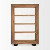 Mercana Tabor Natural Wood With Black Oak Frame Bookcase Back - Mercana Tabor Natural Wood With Black Oak Frame Bookcase Back