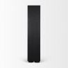 Mercana Tabor Natural Wood With Black Oak Frame Bookcase Side