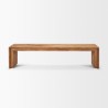 Mercana Tahira Rectangular Recycled Wooden Bench Front