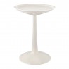 Sprout White Round Side Table - Extended