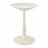 Sprout White Round Side Table - Extended - Sprout White Round Side Table - Extended