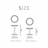 Sprout Round Side Table - Dimensions 