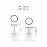 Sprout Round Side Table - Dimensions  - Sprout Round Side Table - Dimensions 