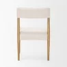 Mercana Toni Light Brown Nettlewood With Cream Heathered Performance Fabric Dining Chair Back - Mercana Toni Light Brown Nettlewood With Cream Heathered Performance Fabric Dining Chair Back