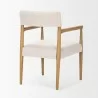 Mercana Toni Light Brown Nettlewood With Cream Heathered Performance Fabric Dining Chair - Mercana Toni Light Brown Nettlewood With Cream Heathered Performance Fabric Dining Chair