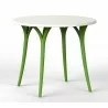 Chloe Garden Table With White Stand - Green Stand -  Chloe Garden Table With White Stand - Green Stand