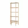 Mercana Taylin Light Brown Solid Wood Open Bookshelf 1 - Mercana Taylin Light Brown Solid Wood Open Bookshelf 1