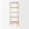 Mercana Taylin Light Brown Solid Wood Open Bookshelf Front - Mercana Taylin Light Brown Solid Wood Open Bookshelf Front