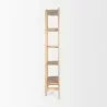 Mercana Taylin Light Brown Solid Wood Open Bookshelf Side - Mercana Taylin Light Brown Solid Wood Open Bookshelf Side
