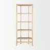 Mercana Taylin Light Brown Solid Wood Open Bookshelf 2 - Mercana Taylin Light Brown Solid Wood Open Bookshelf 2