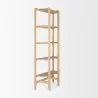Mercana Taylin Light Brown Solid Wood Open Bookshelf 3 - Mercana Taylin Light Brown Solid Wood Open Bookshelf 3
