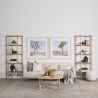 Mercana Taylin Light Brown Solid Wood Open Bookshelf