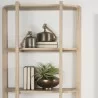 Mercana Taylin Light Brown Solid Wood Open Bookshelf - Mercana Taylin Light Brown Solid Wood Open Bookshelf