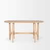 Mercana Taylin Light Brown Solid Wood Desk 3