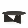 Mercana Tarro Brown Wood With Triangle Legs Coffee Table Side - Mercana Tarro Brown Wood With Triangle Legs Coffee Table Side