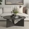 Mercana Tarro Brown Wood With Triangle Legs Coffee Table - Mercana Tarro Brown Wood With Triangle Legs Coffee Table