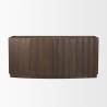 Mercana Swanson Dark Brown Wooden Scalloped Sideboard Front
