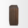 Mercana Swanson Dark Brown Wooden Scalloped Sideboard Side
