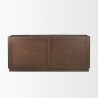 Mercana Swanson Dark Brown Wooden Scalloped Sideboard Back