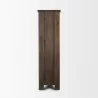 Mercana Wallen Solid Dark Brown Wood Curio Cabinet Side - Mercana Wallen Solid Dark Brown Wood Curio Cabinet Side