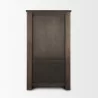 Mercana Wallen Solid Dark Brown Wood Curio Cabinet Back - Mercana Wallen Solid Dark Brown Wood Curio Cabinet Back