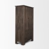 Mercana Wallen Solid Dark Brown Wood Curio Cabinet 2