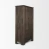 Mercana Wallen Solid Dark Brown Wood Curio Cabinet 2 - Mercana Wallen Solid Dark Brown Wood Curio Cabinet 2