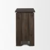 Mercana Wallen Solid Dark Brown Wood 3 Drawer Accent Cabinet Side - Mercana Wallen Solid Dark Brown Wood 3 Drawer Accent Cabinet Side