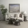 Mercana Takoda Dark Brown Wood Tapered Drum Nesting Coffee Tables - Mercana Takoda Dark Brown Wood Tapered Drum Nesting Coffee Tables