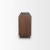Mercana Varenna 4 Door Dark Brown Wood With Rope Handles Sideboard Side