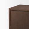 Mercana Varenna 4 Door Dark Brown Wood With Rope Handles Sideboard