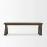 Mercana Wolcott Rectangular Dark Brown Solid Wood Bench 3 - Mercana Wolcott Rectangular Dark Brown Solid Wood Bench 3