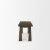 Mercana Wolcott Rectangular Dark Brown Solid Wood Bench Side - Mercana Wolcott Rectangular Dark Brown Solid Wood Bench Side