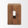 Mercana Waylen Natural Wood Block Accent Stool 1