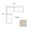 Mercana Warner Oatmeal 3 Piece Sofa Set With Corner Piece 2