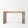 Mercana McArthur Whitewash Reclaimed Wood Console Table Front - Mercana McArthur Whitewash Reclaimed Wood Console Table Front