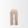 Mercana McArthur Whitewash Reclaimed Wood Console Table Side