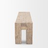 Mercana McArthur Whitewash Reclaimed Wood Bench Side
