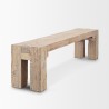Mercana McArthur Whitewash Reclaimed Wood Bench 1