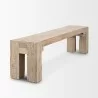 Mercana McArthur Whitewash Reclaimed Wood Bench 1 - Mercana McArthur Whitewash Reclaimed Wood Bench 1